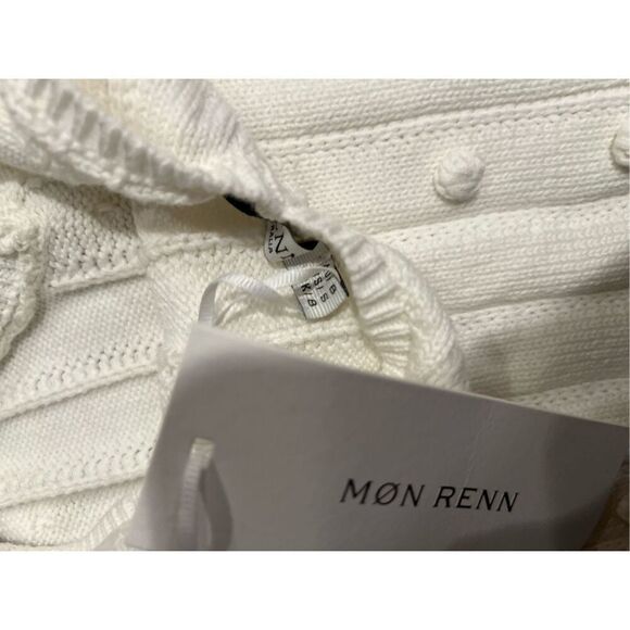 MON RENN POM POM KNIT DRESS - PEARL Winter Fall VACATION Dress size S NWT - Picture 7 of 7